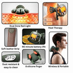 Finger Pressure Neck & Shoulder Massager with Heat Therapy for Pain Relief