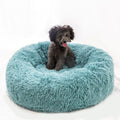 Round Plush Dog Bed for Small Dogs, Soft Pet Nest Mat for Cat, Puppy, Indoor Kennel Sleeping Cushion