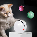 LED Laser Electronic Rolling Cat Toy Ball, Automatic Interactive Pet Play Ball for Indoor Cats