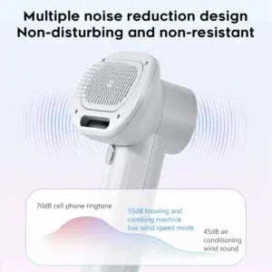 Smart Pet Hair Dryer with Comb, Silent Grooming Blow Dryer for Dogs and Cats, Safe Cleaning and Hair Drying Tool